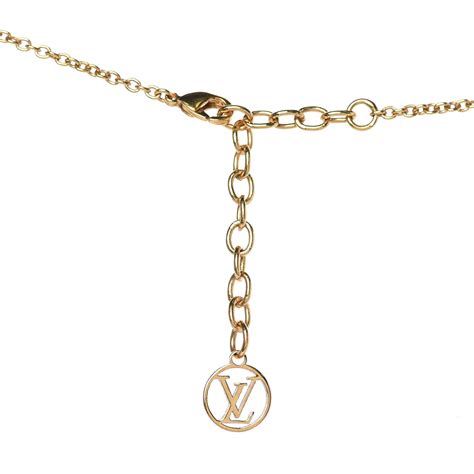 louis vuitton v ketting zilver